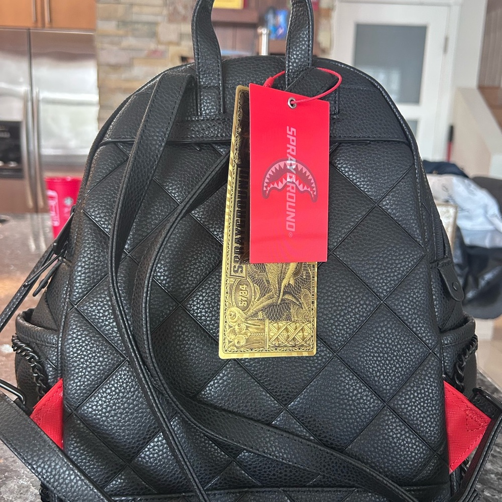 Sprayground Black Luxe Backpack - Picture 4 of 11